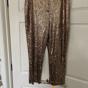 Alex Marie Gold Sequin Pants